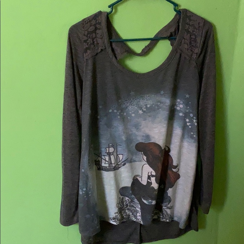 Little Mermaid Long Sleeve Tee